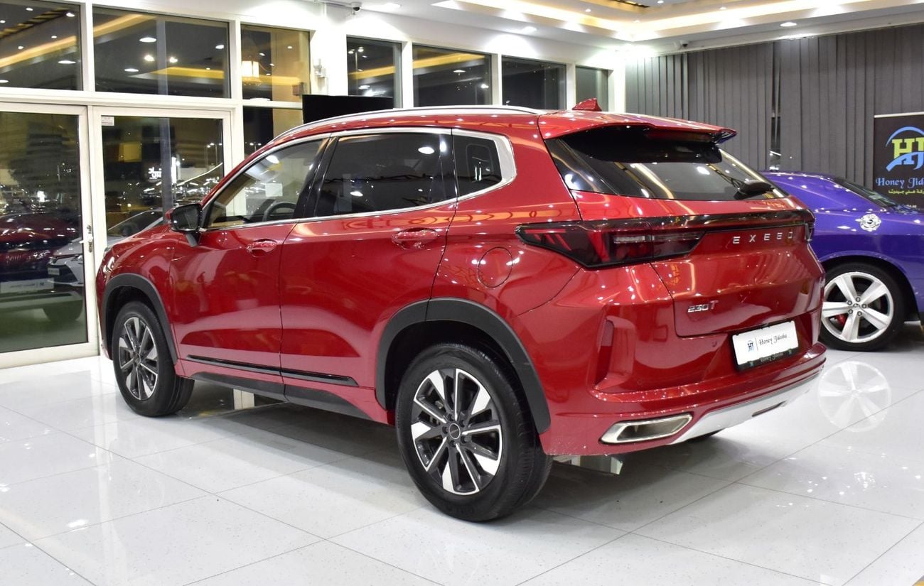 Exeed LX COMFORT EXCELLENT DEAL for our Exeed LX 230T ( 2024 Model ) in Red Color GCC Specs