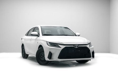 Toyota Yaris E 1.5L - Super White Inside Beige | Export Only