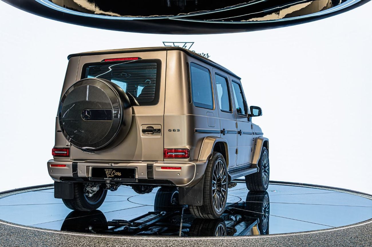 Mercedes Benz G63 AMG STANDARD Double Night Package | MANUFAKTUR Kalahari Gold Magno | GCC Specs | Gargash Warranty