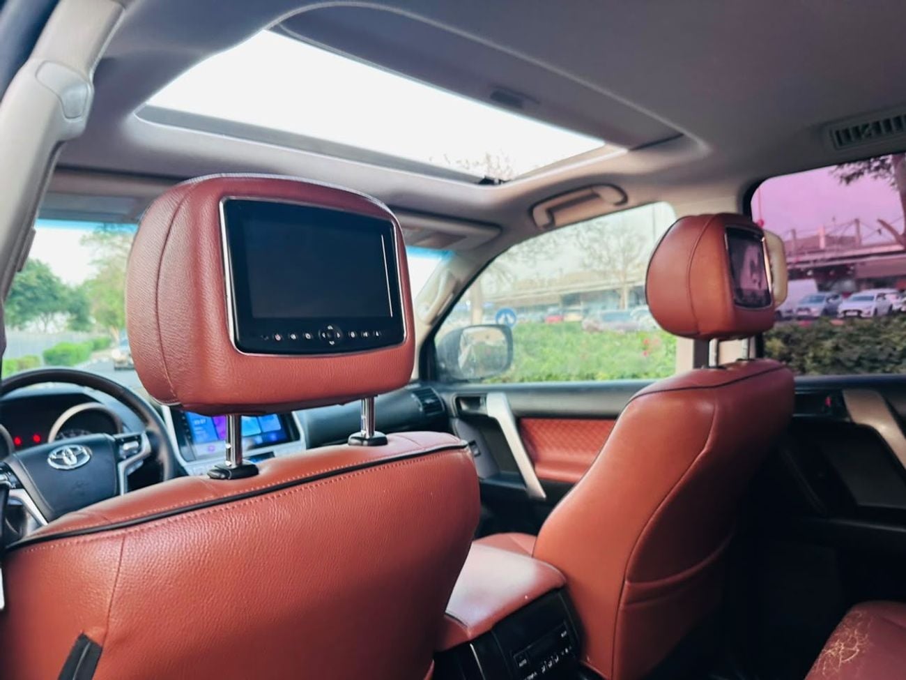 Toyota Prado VXR 2016model Modified 2024 2.7L v4 petrol Engine Colour Black Transmission Automatic Interior Brown Sun