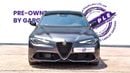 Alfa Romeo Giulia VELOCE 0% DP | 1,825/Month | | Veloce | | Gargash Warranty and Service