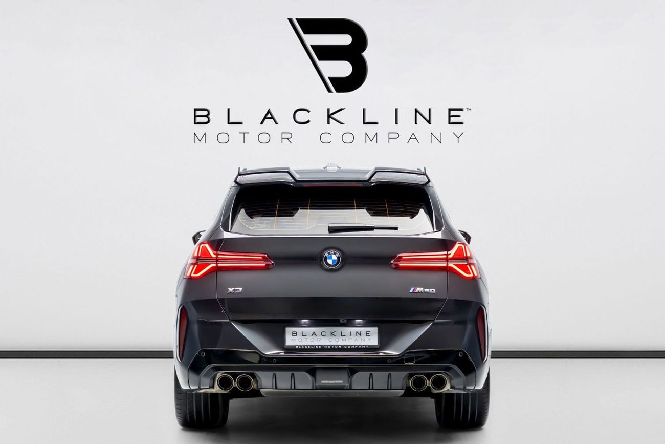 BMW X3 M50 XDRIVE BUY NOW, PAY 2027 | THE BLACKLINE STANDARD | April 2030 BMW Warranty + Service, Low KMs, GCC
