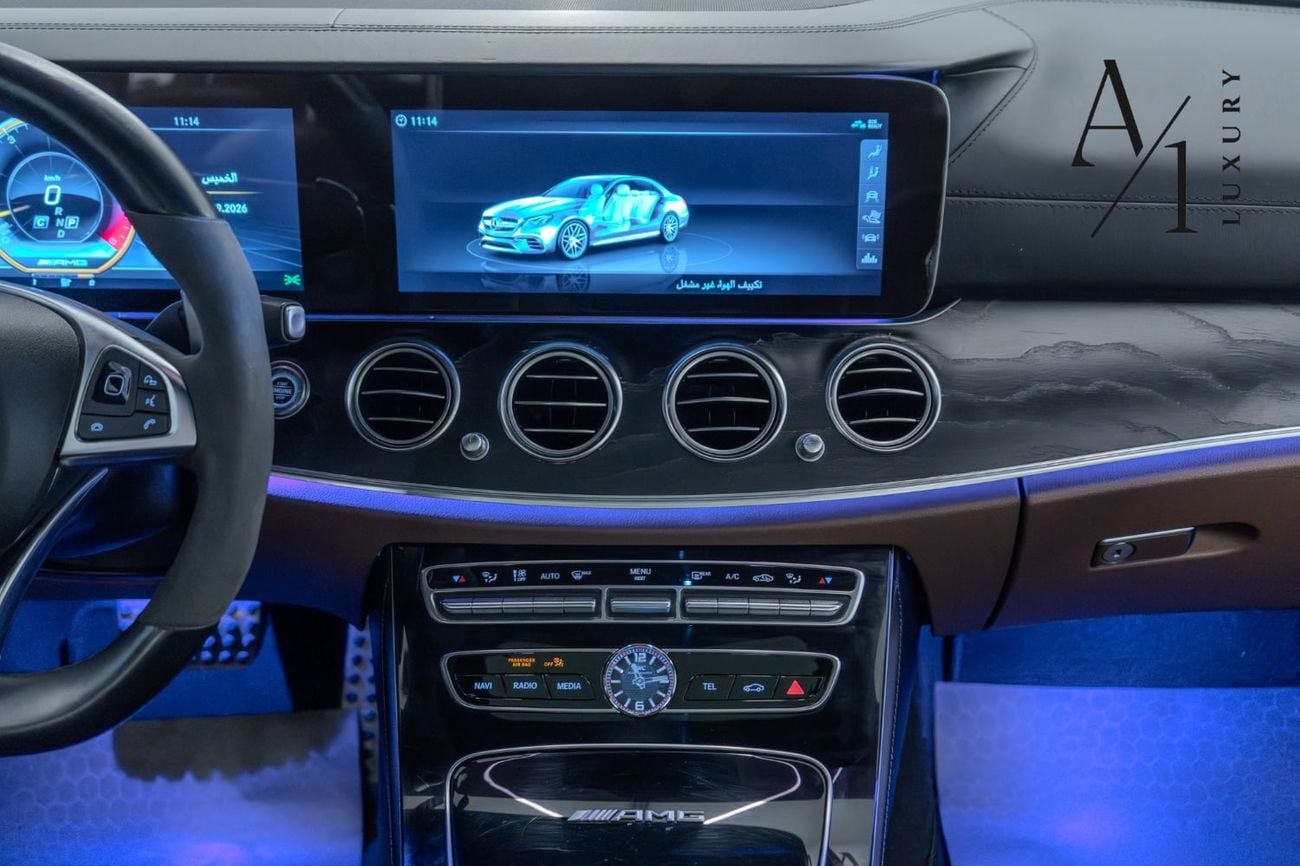 مرسيدس بنز E 63 AMG S موديل 2018، بحالة ممتازة، كاملة المواصفات، بمواصفات خليجية