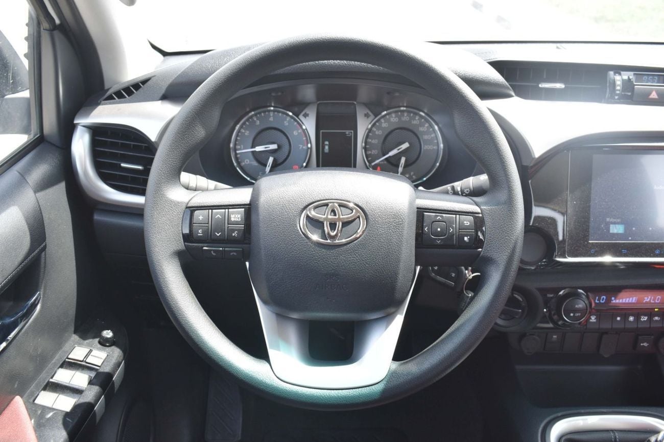 Toyota Hilux SGLX 2025 MODEL:TOYOTA-HILUX 4X4 2.7 MT DC DISPLAY AUDIO AUTO & RR AC, W/O BEDLINER MATERIAL CODE: