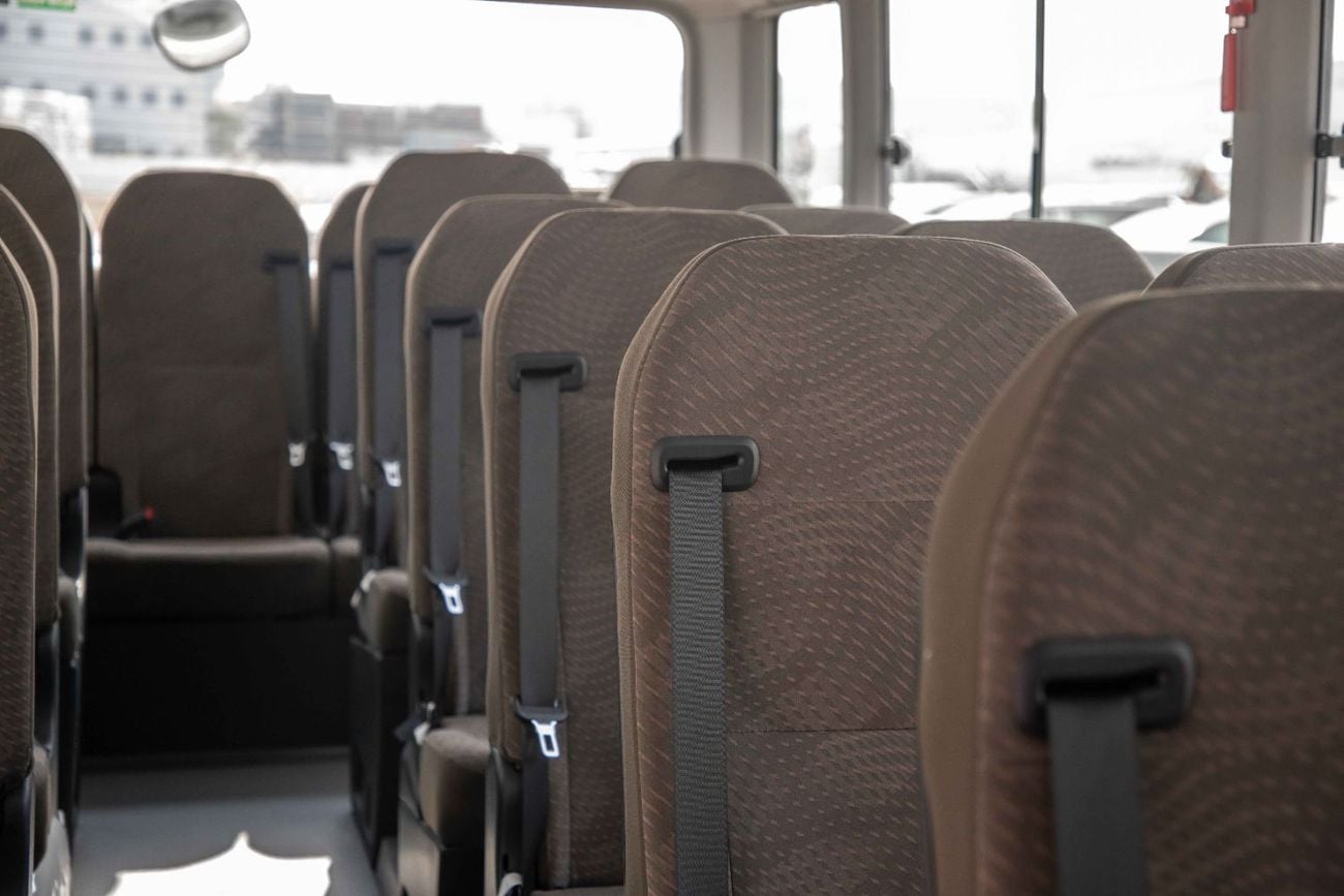 Toyota Coaster 23 Seater 4.2L - White Inside Grey | Export Only