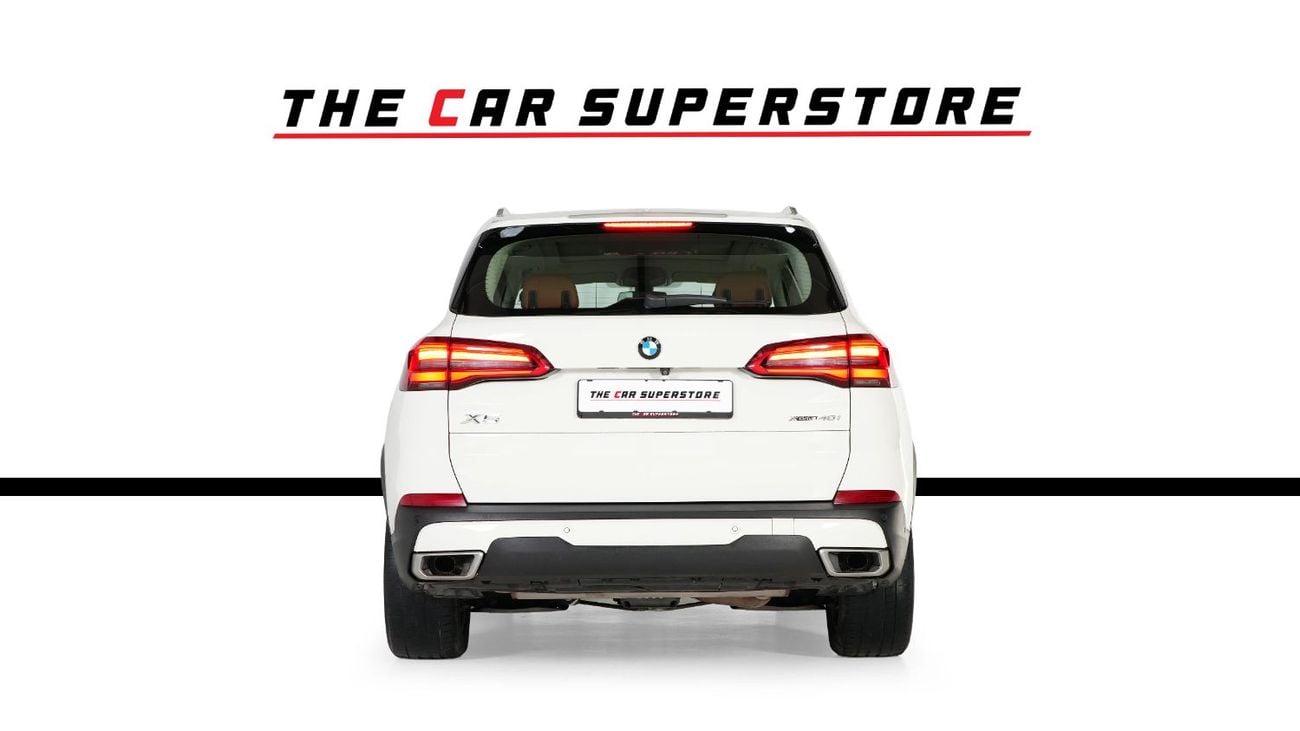 BMW X5 40i EXCLUSIVE 40i X-Drive-GCC-BMW Full Service History-Mint Condition-Pearl White