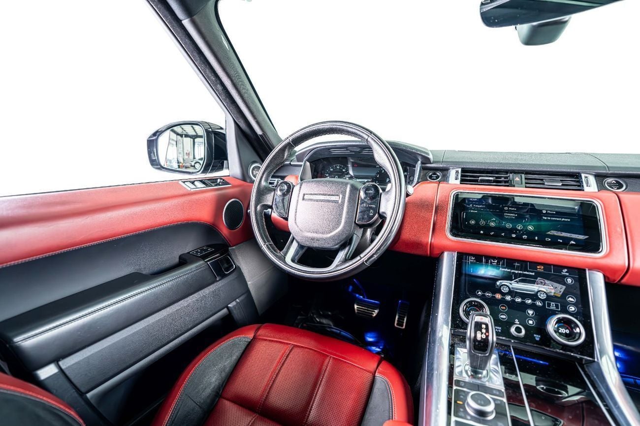 Land Rover Range Rover Sport AUTOBIOGRAPHY DYNAMIC GCC-22 Inch Rims-Black Contracting Roof-Red Interior
