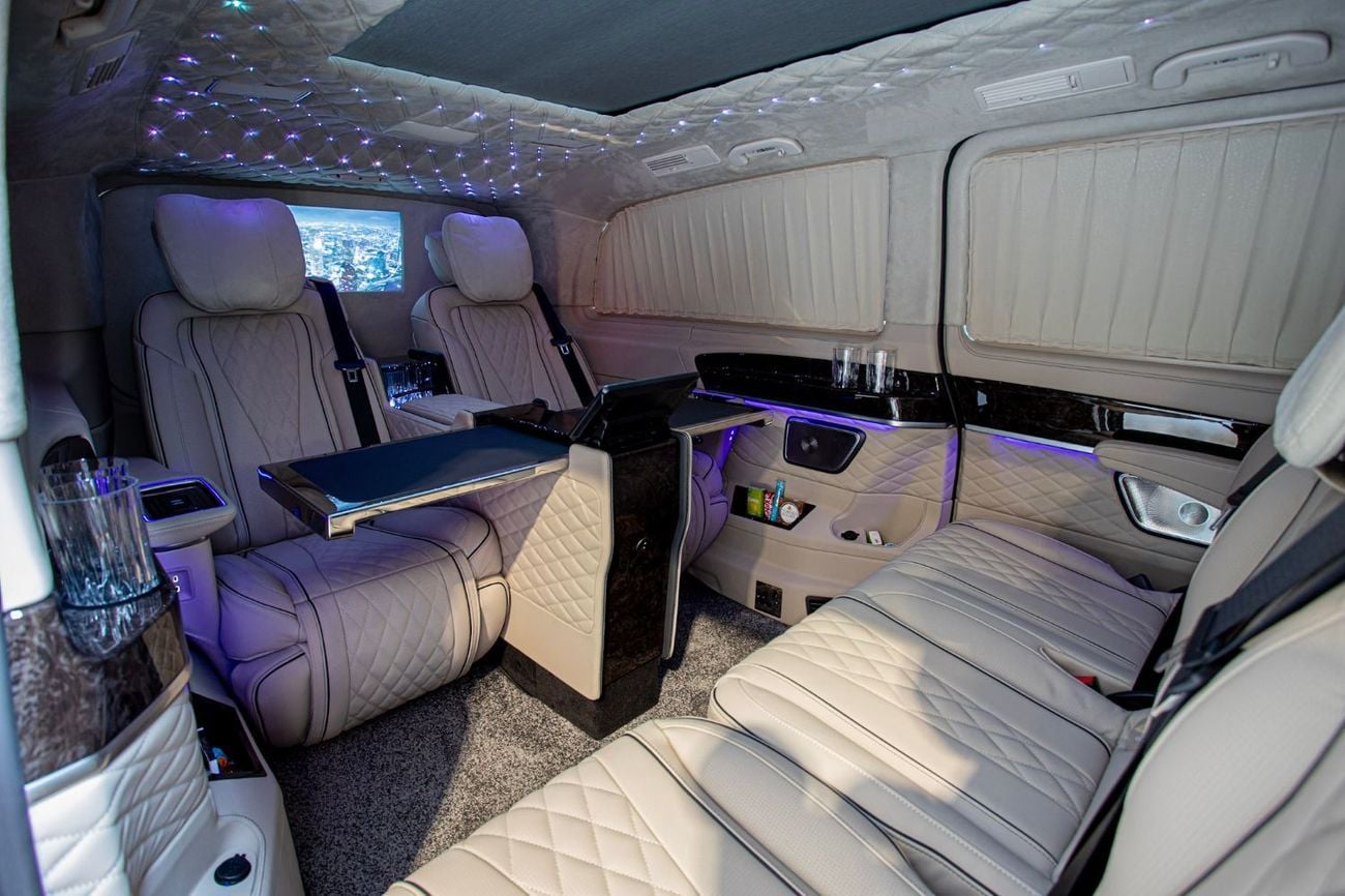 Mercedes Benz V300 Senzati® Business Plus® Oryx Edition® Senzati® Oryx Edition® — Bespoke 7-Seat Silk Beige Leather | Pure Sophistication. By Priv