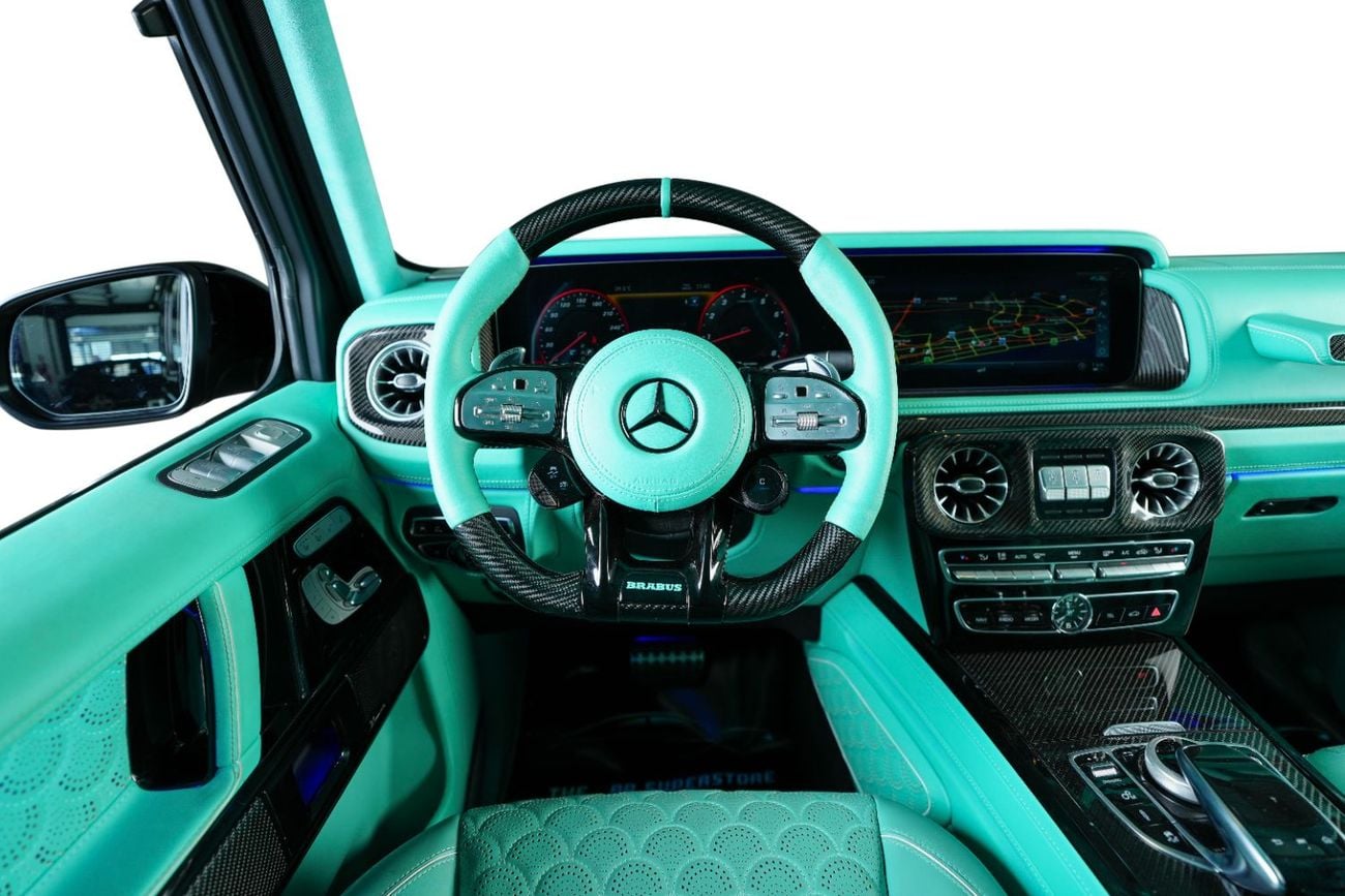 مرسيدس بنز G 63 AMG GCC-Brabus 900 Rocket Kit Masterpiece -Interior Tiffany Blue-Carbon Fiber Kit