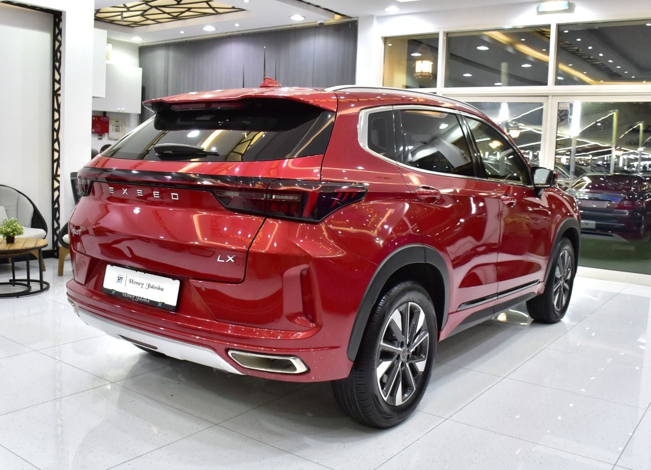 Exeed LX COMFORT EXCELLENT DEAL for our Exeed LX 230T ( 2024 Model ) in Red Color GCC Specs