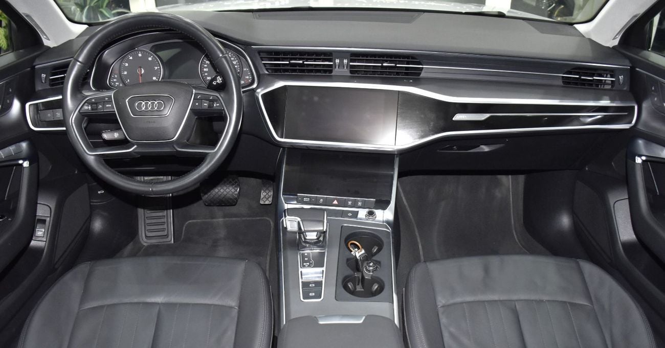 أودي A6 45 TFSI عرض ممتاز لسيارة أودي A6 45TFSi (موديل 2020) باللون الأبيض بمواصفات خليجية