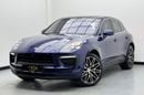 Porsche Macan 2025 Porsche Macan, April 2028 Porsche Warranty, Porsche Service History, GCC