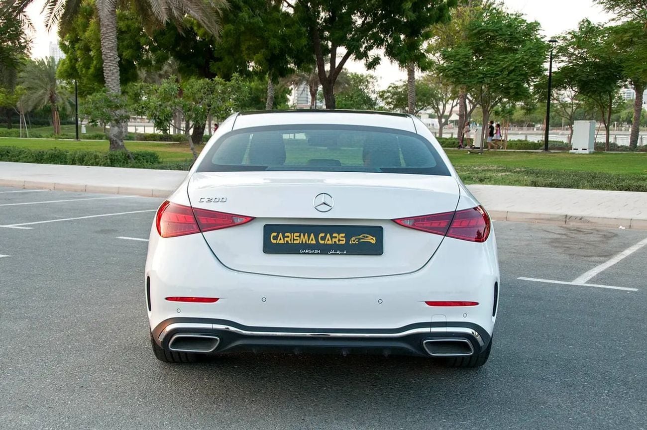 Mercedes Benz C200 C200 Premium Advanced | GCC Specs | Garagash Warranty And Service Contract 105000Kms
