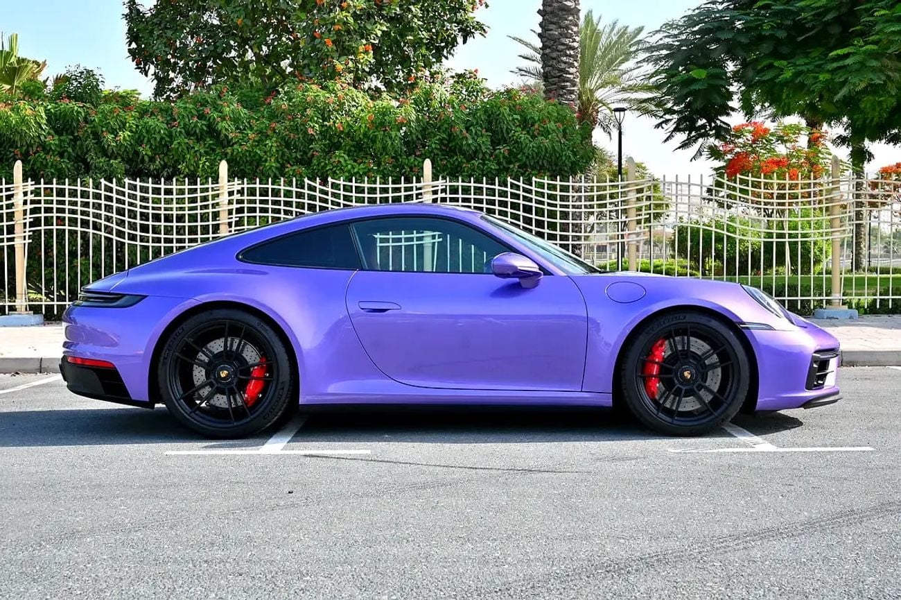 Porsche 911 CARRERA GTS Manual | Purple | 3.0L Twin-Turbo Flat-6 | 480 HP | 2,751 KM