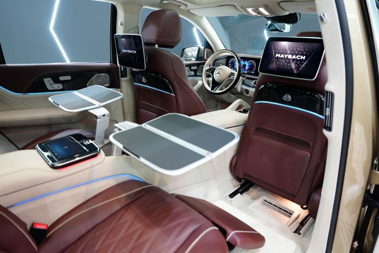 مرسيدس بنز 600 Maybach مرسيدس مايباخ GLS 600 موديل 2024، لونان، باقة المقاعد الخلفية الفاخرة، ضمان وخدمة جارجاش!!