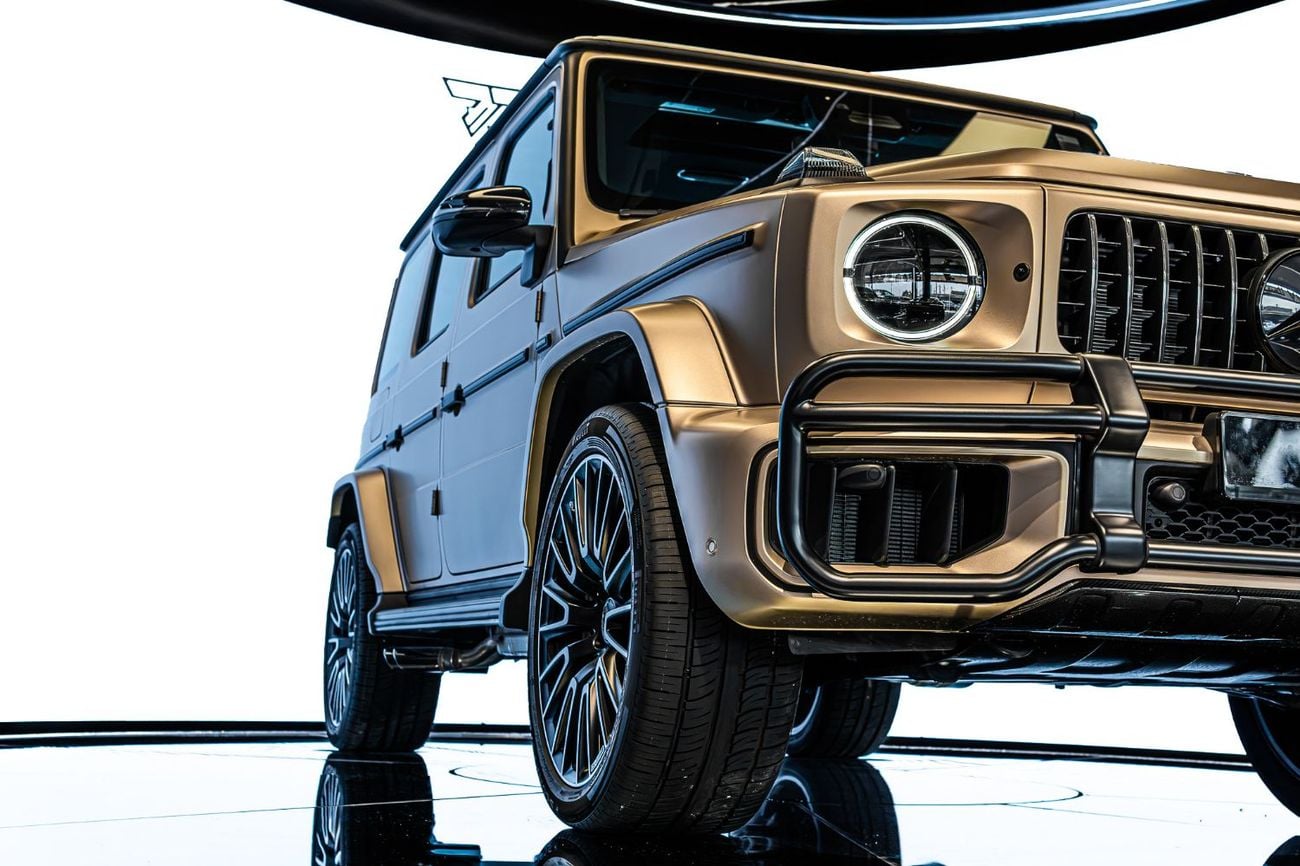 Mercedes Benz G63 AMG STANDARD Double Night Package | MANUFAKTUR Kalahari Gold Magno | GCC Specs | Gargash Warranty