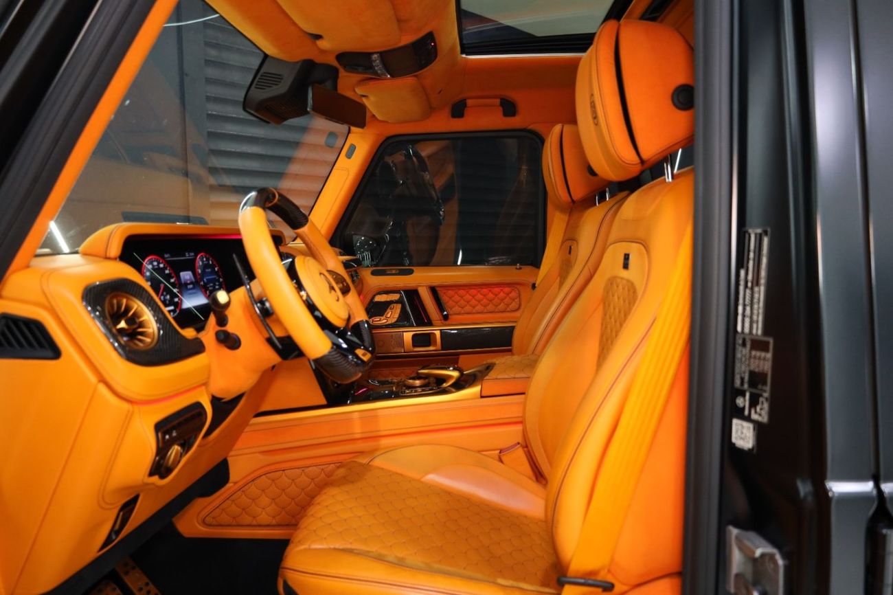 مرسيدس بنز G 63 AMG BRABUS G800 برابوس الأصلية، مصنوعة بالكامل من ألياف الكربون، مزودة بشاشات خلفية، وعتبات جانبية قابلة للسحب!
