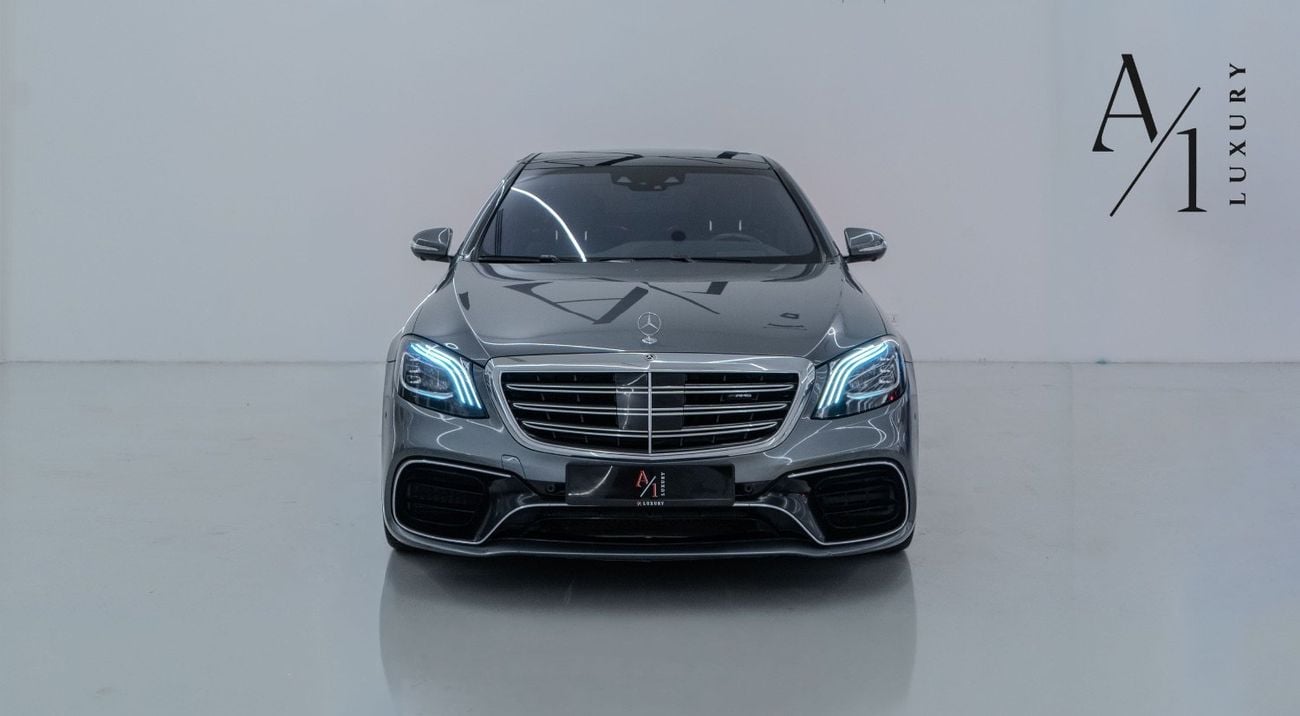 مرسيدس بنز S 63 AMG ستاندارد Std 4.0L (604 HP) 2018 Mercedes Benz S63 AMG 4MATIC, Warranty, Fully Loaded, Excellent Condition