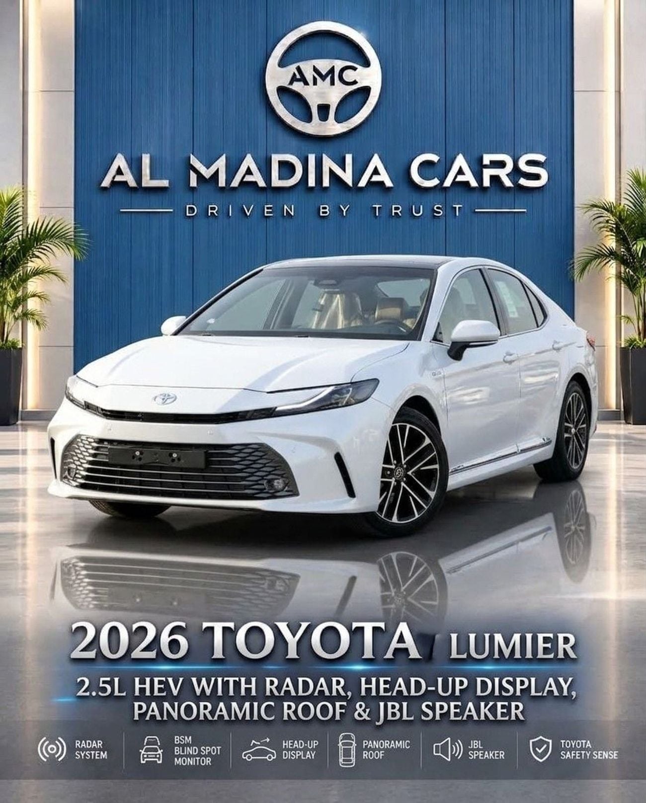 Toyota Camry LUMIERE HEV 2026 CAMRY 2.5L HEV LUMIERE FULL OPTION JBL ! PANAROMIC ! HEADUP DISPAY