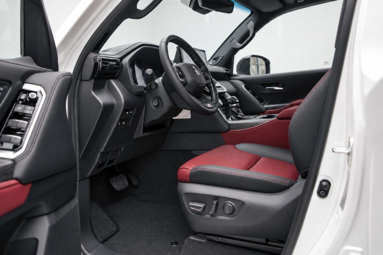 Toyota Land Cruiser GR SPORT 3.5L - Precious White Pearl Inside Black & Red | Export Only