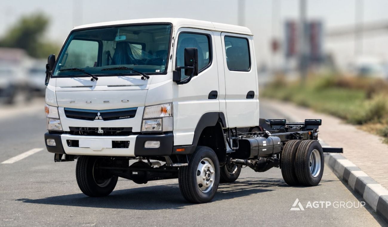 Mitsubishi Canter STANDARD Double Cab | 3.0L Turbo Diesel | Manual | 4x4 | White | Basic Option | Cab & Chassis | READY EXPORT