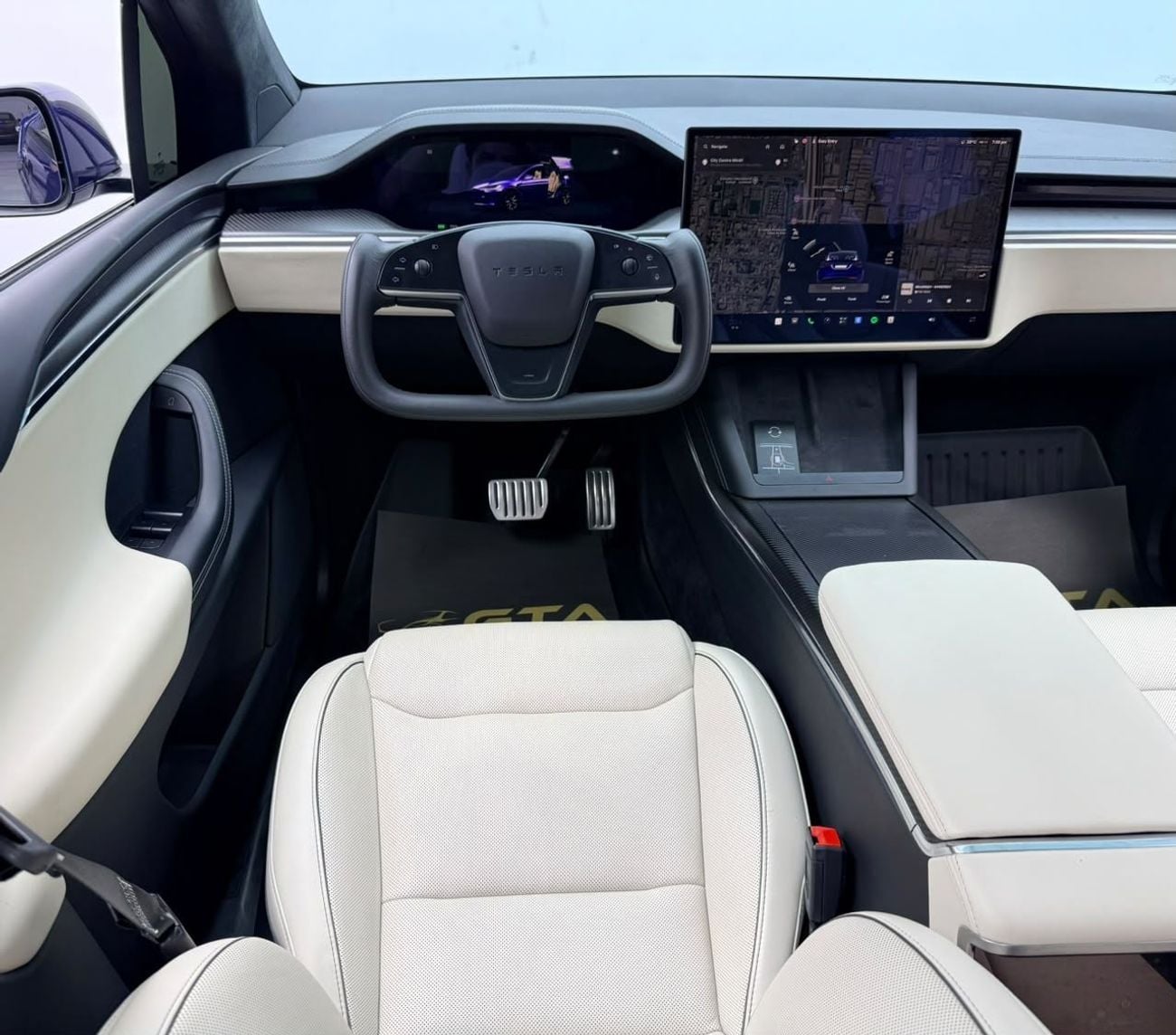 تسلا موديل اكس PLAID 2024 Tesla Model X Plaid, Tesla Warranty+Full Tesla Service History, GCC Specs.