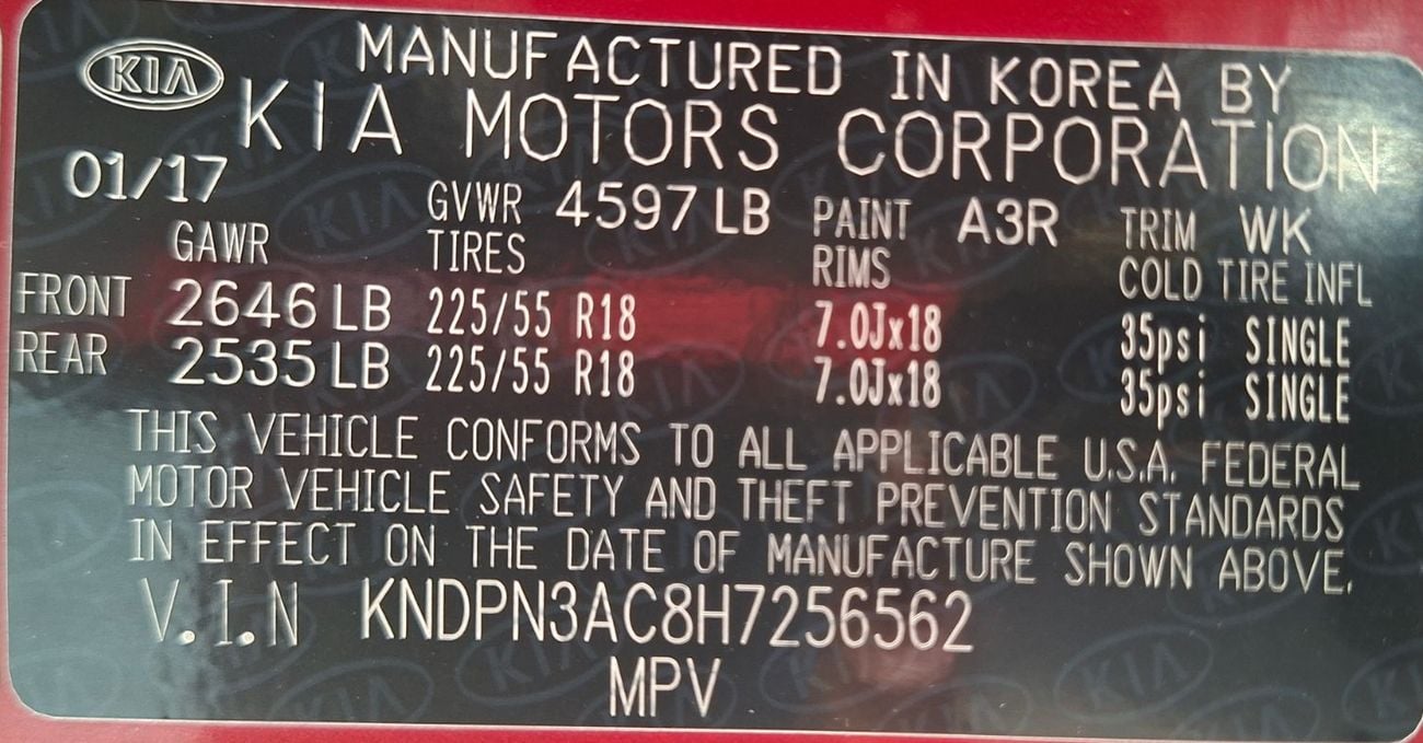 Kia Sportage EX Kia Sportage model 2017 Panorama Excellent car