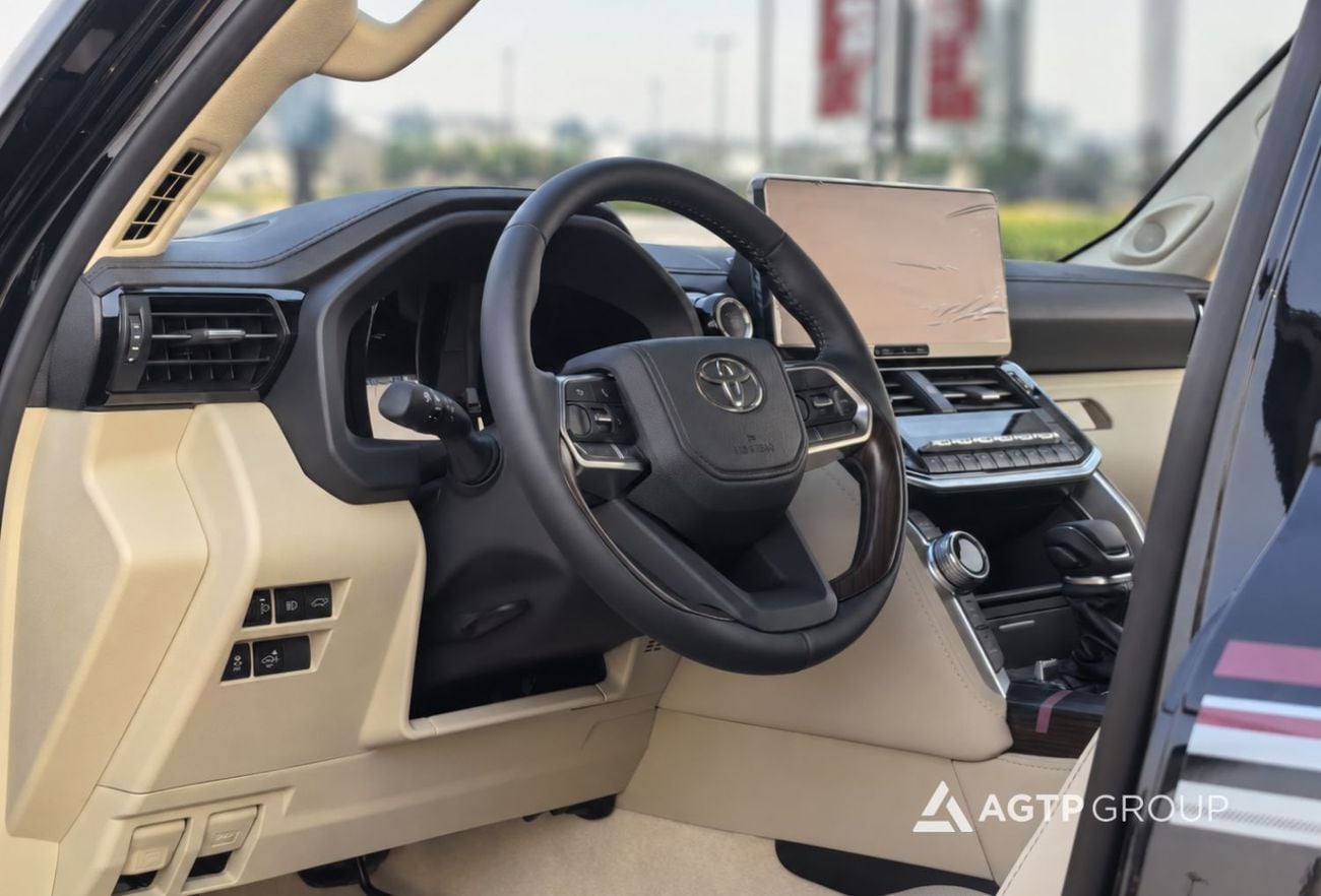 Toyota Land Cruiser GXR 3.5L TWIN TURBO | READY EXPORT STOCK | 4WD | Beige Leather | Sunroof | Rear Entertainment | GCC Spec