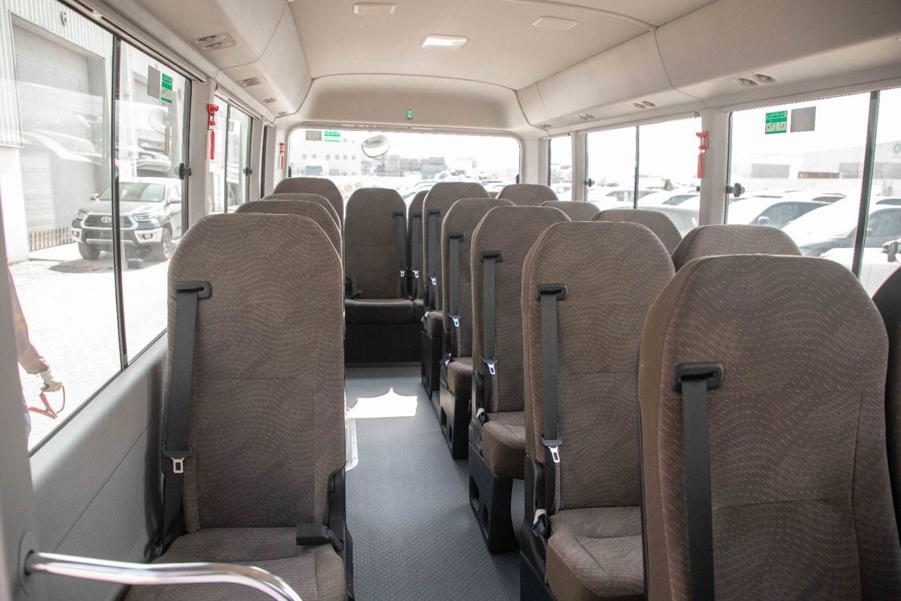 Toyota Coaster 23 Seater 4.2L - White Inside Grey | Export Only
