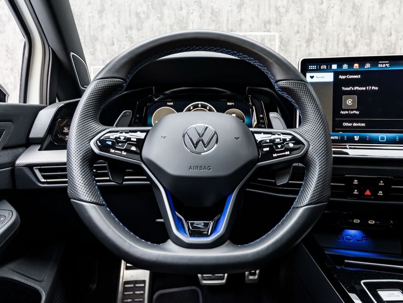 Volkswagen Golf R BUY NOW, PAY 2027 | THE BLACKLINE STANDAD | Warranty + Service, GCC, Low KMs