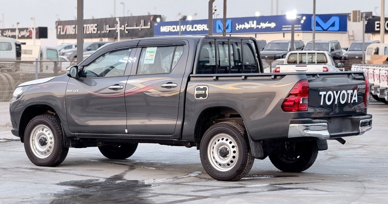 Toyota Hilux DLX 2026 Toyota Hilux 2.4L Diesel 4WD Double Cab Pickup, equipped with a manual transmission. Powered by