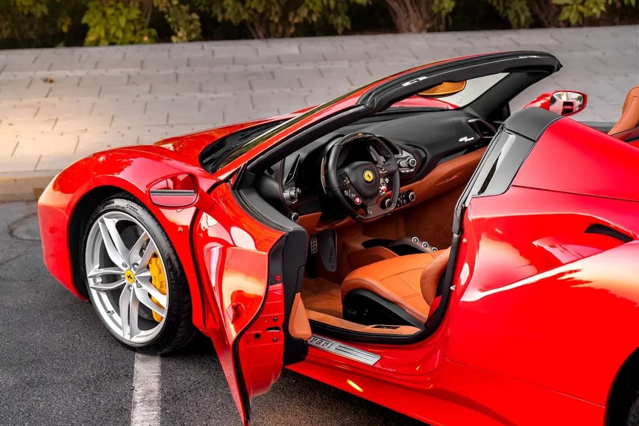 فيراري 488 سبايدر ستاندارد GCC | 35,000 KM | Power Craft Exhaust