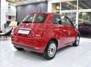 Fiat 500 DOLCEVITA EXCELLENT DEAL for our Fiat 500 Dolcevita ( 2024 Model ) in Red Color GCC Specs