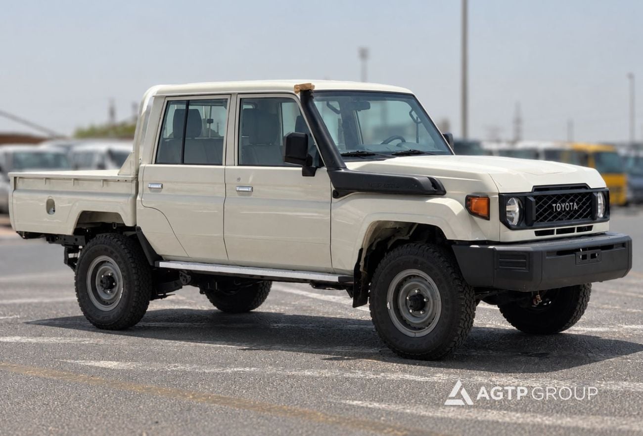 تويوتا لاند كروزر 70 Double Cab 4.2L ديزل | دفع رباعي | ناقل حركة يدوي | كابينة مزدوجة | 2026 | تصدير إلى أفريقيا