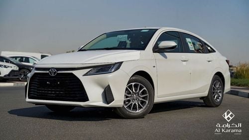 Toyota Yaris Y - 1.3L | 15"Alloy Wheels | Rear Camera | Digital AC | GCC Specs | 22km+/LTR
