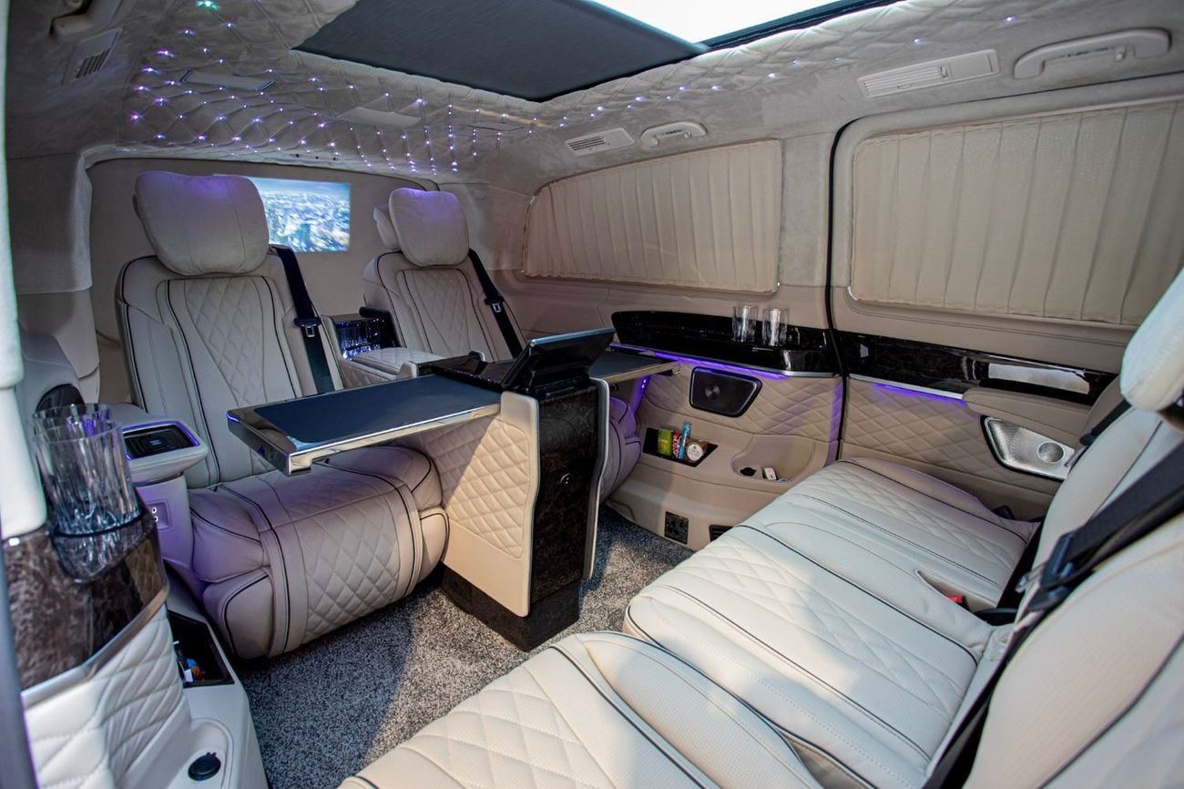 Mercedes Benz V300 Senzati® Business Plus® Oryx Edition® Senzati® Oryx Edition® — Bespoke 7-Seat Silk Beige Leather | Pure Sophistication. By Priv