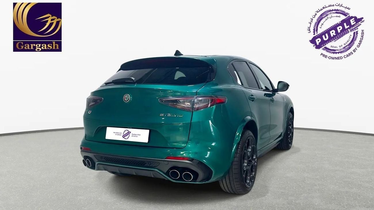 ألفا روميو ستيلفيو QUADRIFOGLIO | ٢٠٢٤ | عطلة نهاية أسبوع ألفا | ١٨-٢١ سبتمبر | ضمان وخدمة جارجاش | تأمين مجاني | تمويل ابتداءً من ٠