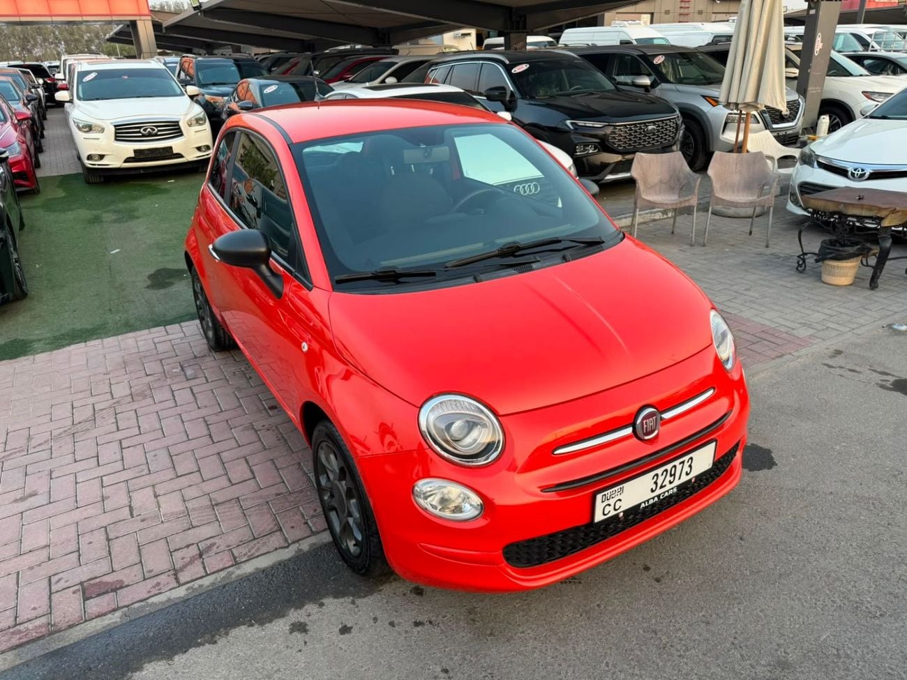 Fiat 500 DOLCEVITA A small, stylish, and economical car