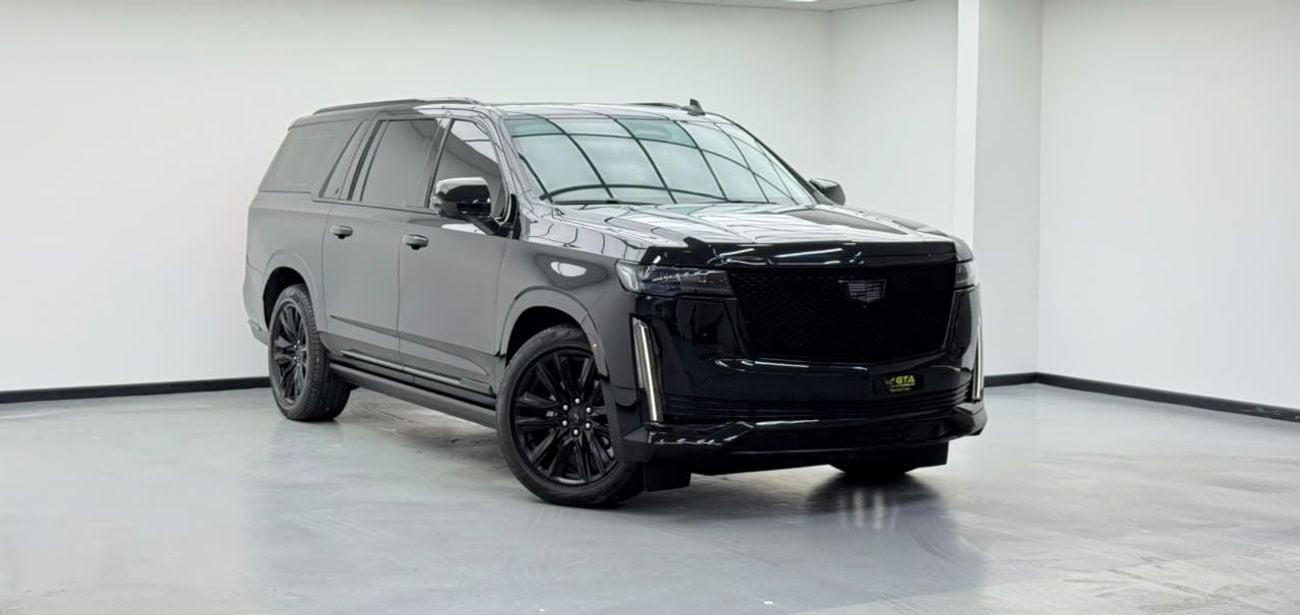 كاديلاك إسكالاد SPORT PLATINUM 2024 Cadillac Escalade Black Edition, 2028 Cadillac Warranty, Pilot Seats, GCC