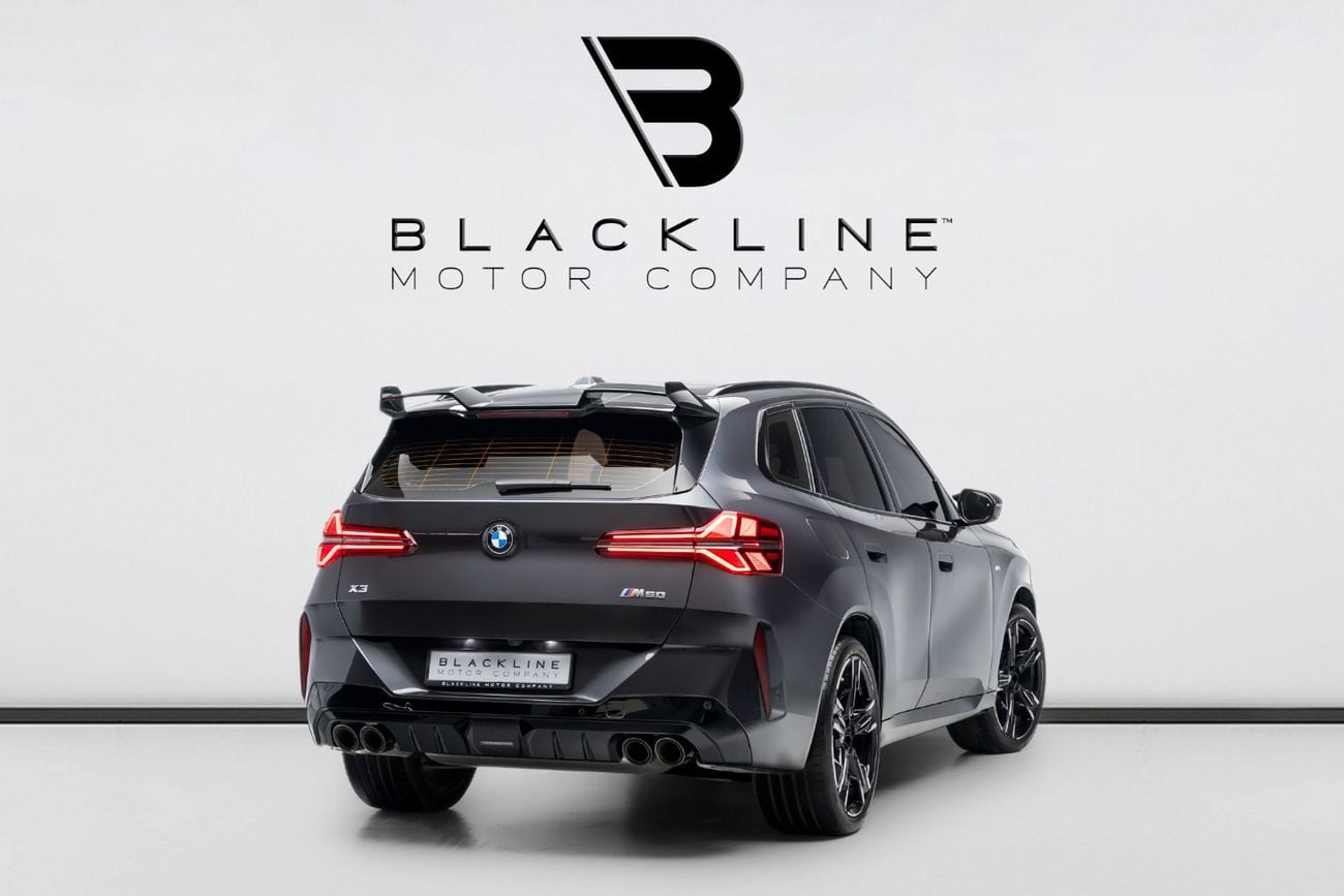 BMW X3 M50 XDRIVE BUY NOW, PAY 2027 | THE BLACKLINE STANDARD | April 2030 BMW Warranty + Service, Low KMs, GCC