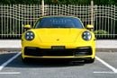 Porsche 911 CARRERA Cabriolet | Racing Yellow / Brown Roof | 379 HP | 989 KM | Warranty