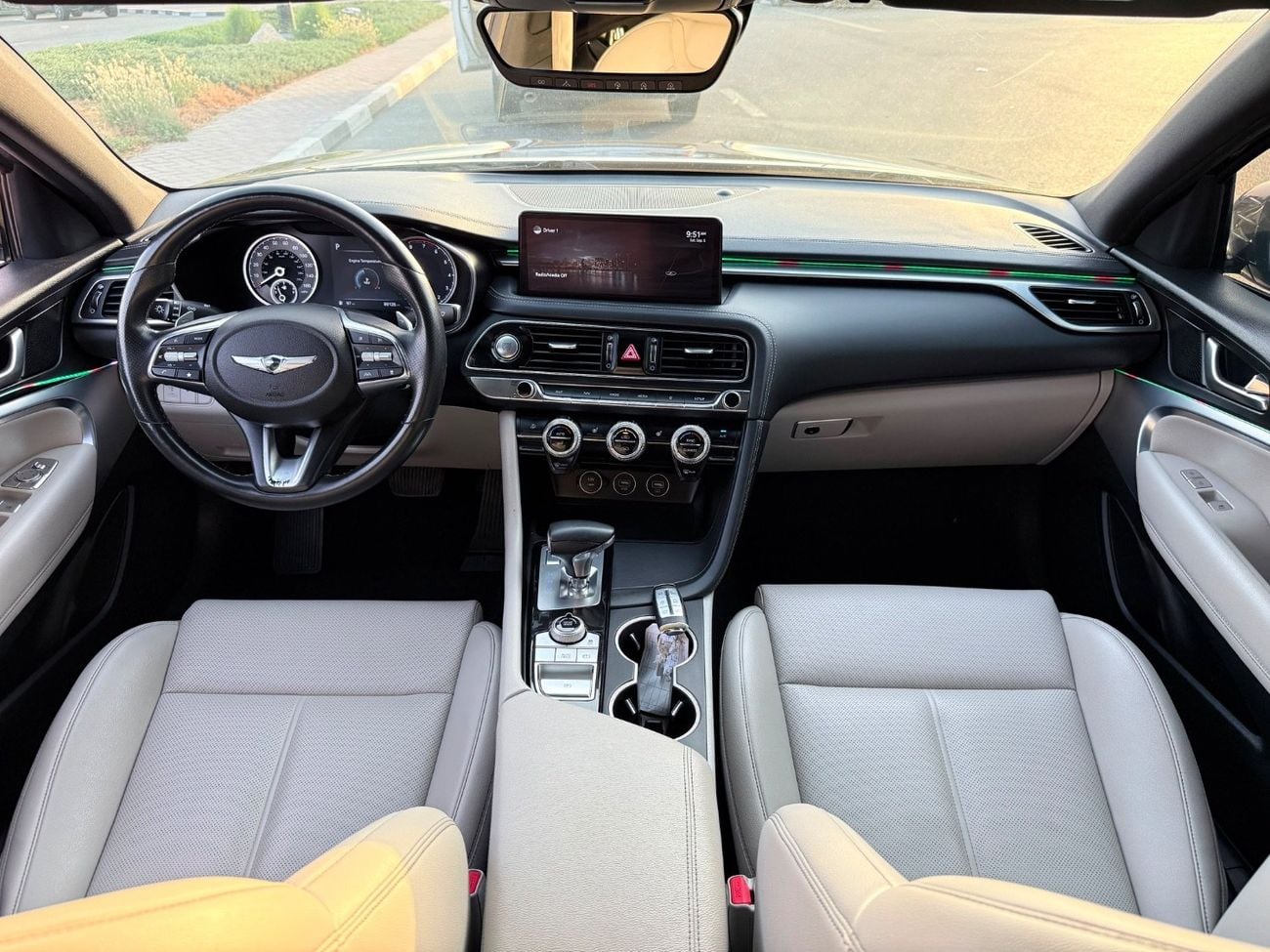 جينيسس G70 PREMIUM *GENESIS G70* Left Hand Full option Specs: *USA* Year: *2022* -*Original 5 Seats* push start BSM