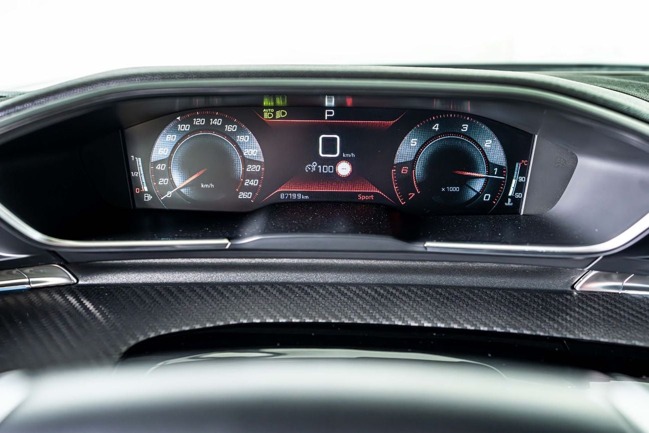 Peugeot 508 GT LINE GCC-1 Owner-Al Nabooda Warranty-Exclusive Leather Sports Seats With White Stitching