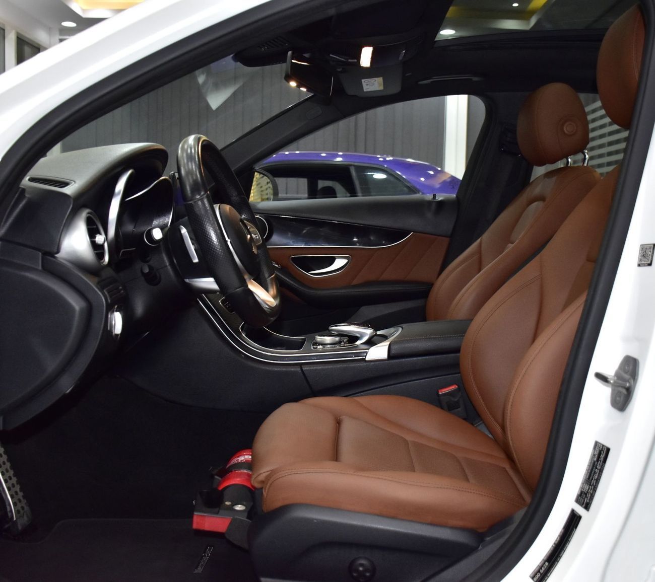 Mercedes Benz C200 . EXCELLENT DEAL for our Mercedes Benz C200 ( 2019 Model ) in White Color GCC Specs