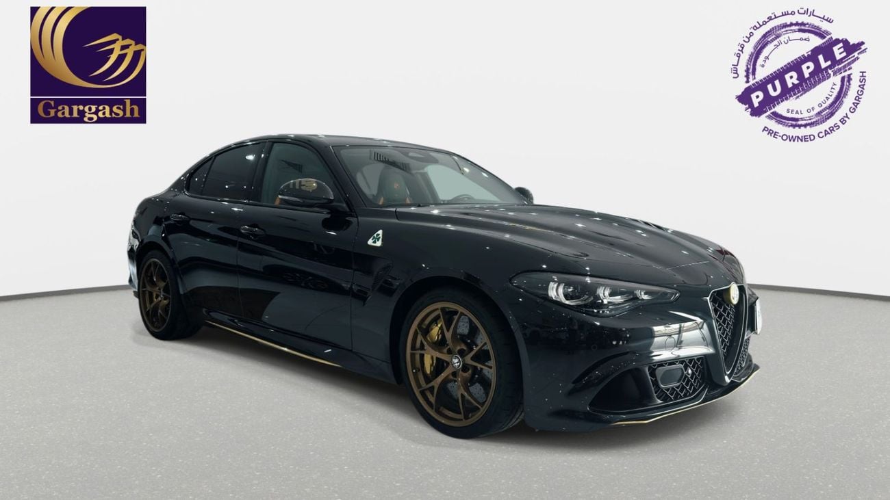 Alfa Romeo Giulia QUADRIFOGLIO (510HP) | Ex-Demo Car | 2025 | Gargash Warranty & Service Package