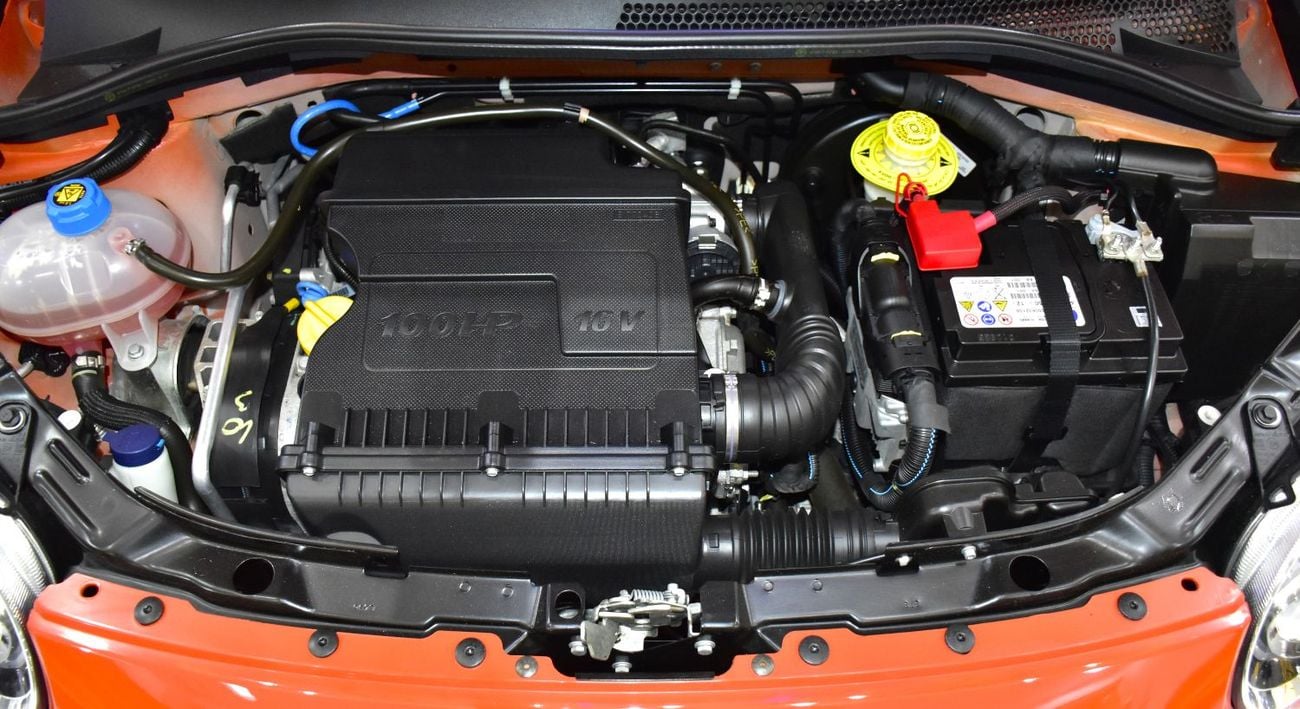 Fiat 500 DOLCEVITA EXCELLENT DEAL for our Fiat 500 Dolcevita ( 2024 Model ) in Orange Color GCC Specs
