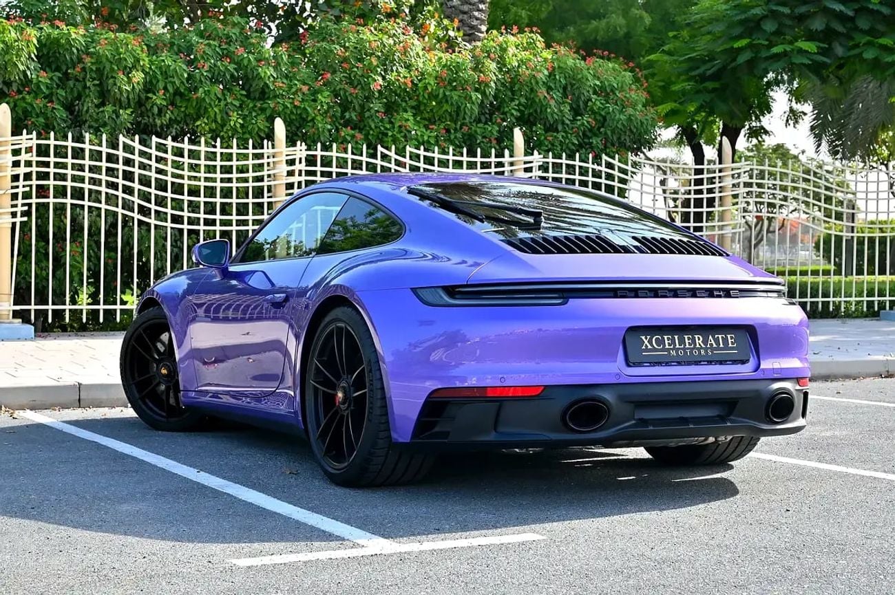 Porsche 911 CARRERA GTS Manual | Purple | 3.0L Twin-Turbo Flat-6 | 480 HP | 2,751 KM