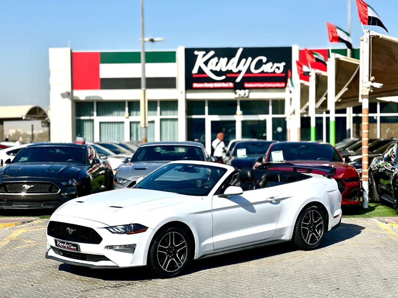 Ford Mustang ECOBOOST CONVERTIBLE Convertible | Monthly 1300/- | 0% DP | Fog Lights | Blindspot | # 05660