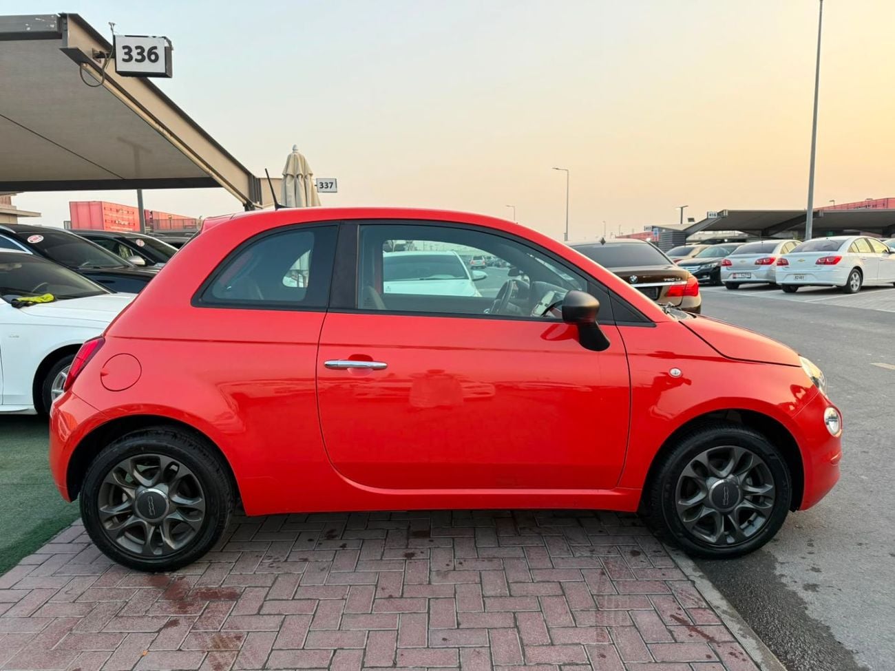 Fiat 500 DOLCEVITA A small, stylish, and economical car