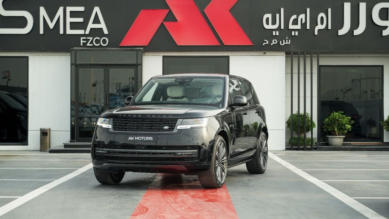 لاند روفر رينج روفر Autobiography P400 With Console Santorini Black- white 2027MY Export Only
